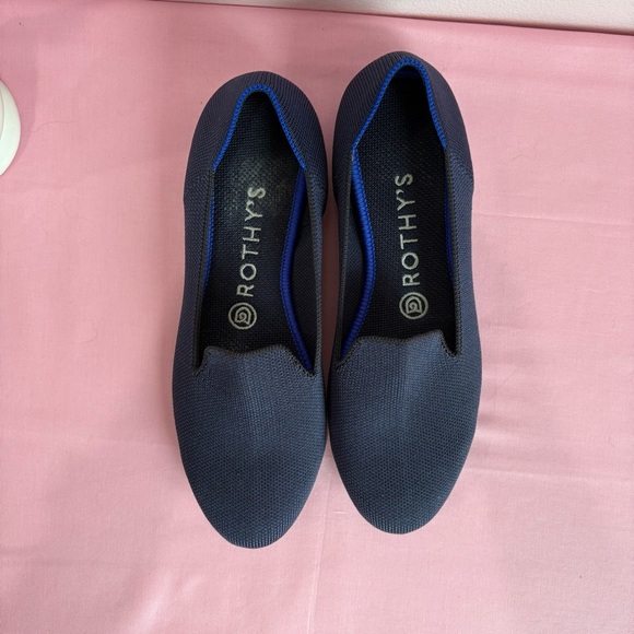 Rothy's Blue Flats Versatile Slip-On Loafers Size 7.5 EUC - Picture 2 of 4